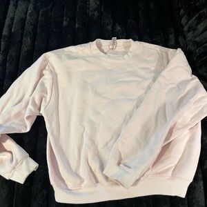 SKIMS Pink Crewneck Sweater Relaxed Fit